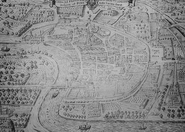 Pianta della città di Trento