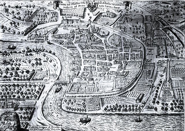 pianta della città di trento