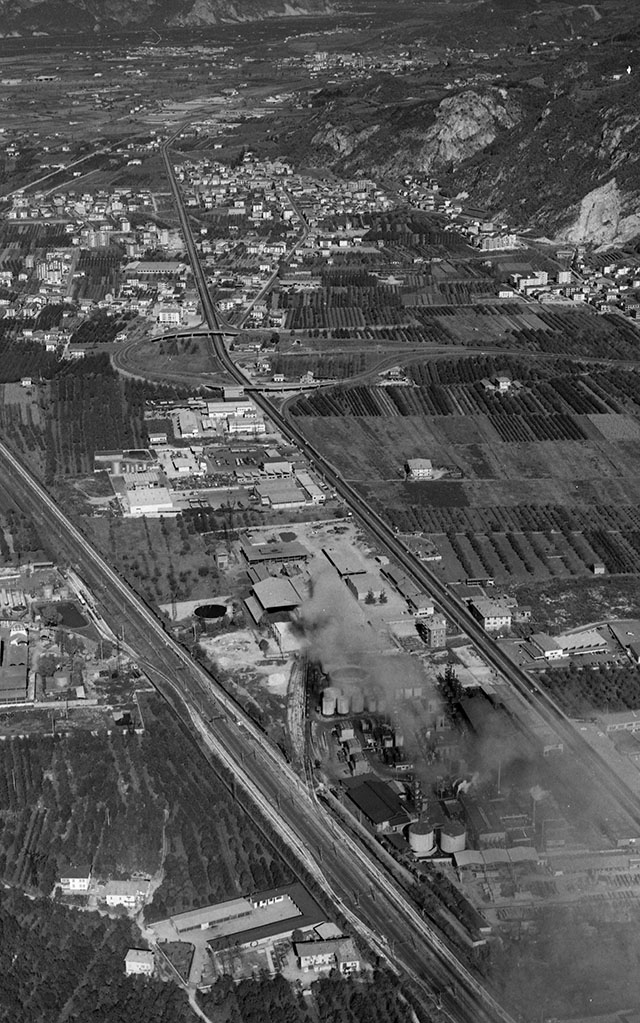 Trento nord zona industriale 1971